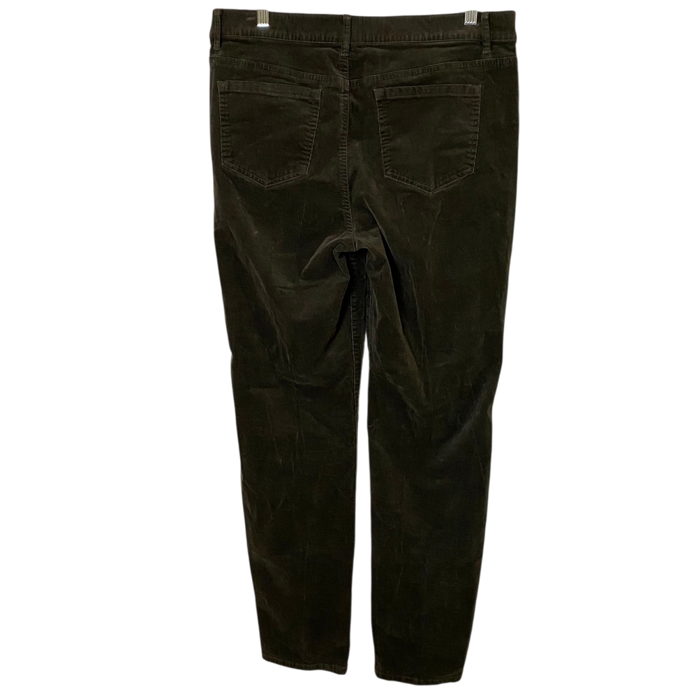 J.jill Women's‎ Pull-on Olive Green Corduroy Pants - Picture 4 of 10